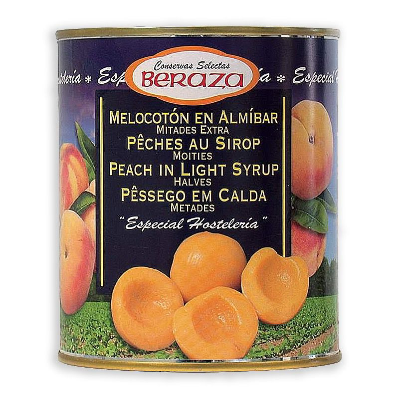 MELOCOTÓN EN ALMIBAR LATA 12/1Kg.
